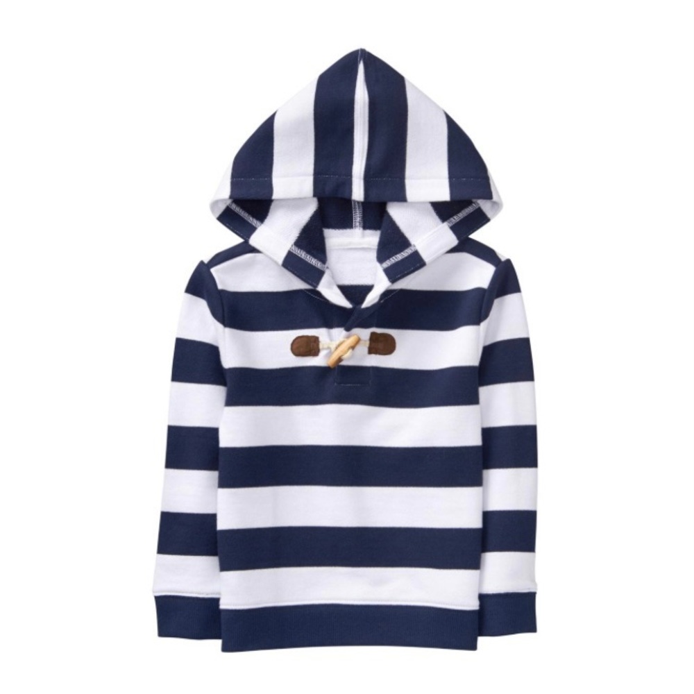 Janie and Jack Hooded Terry Sweatshirt - Size 3-6M